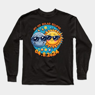 My Total Solar Eclipse April 8 2024 Toddler Long Sleeve T-Shirt